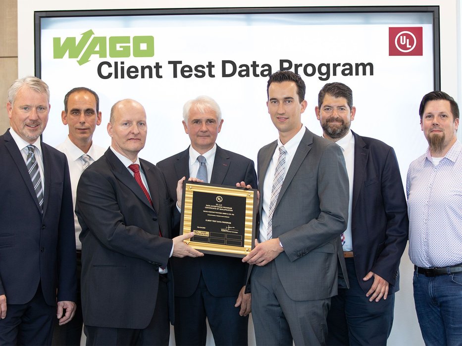 WAGO Labor im  Client Test Data Program  von UL